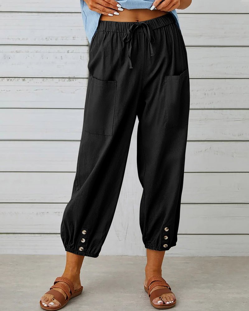Neve | Stylish High-Waisted Trousers