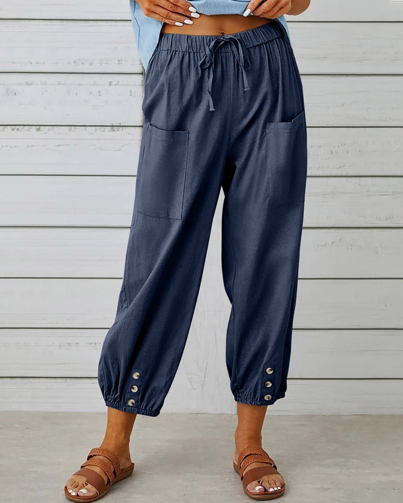 Neve | Stylish High-Waisted Trousers