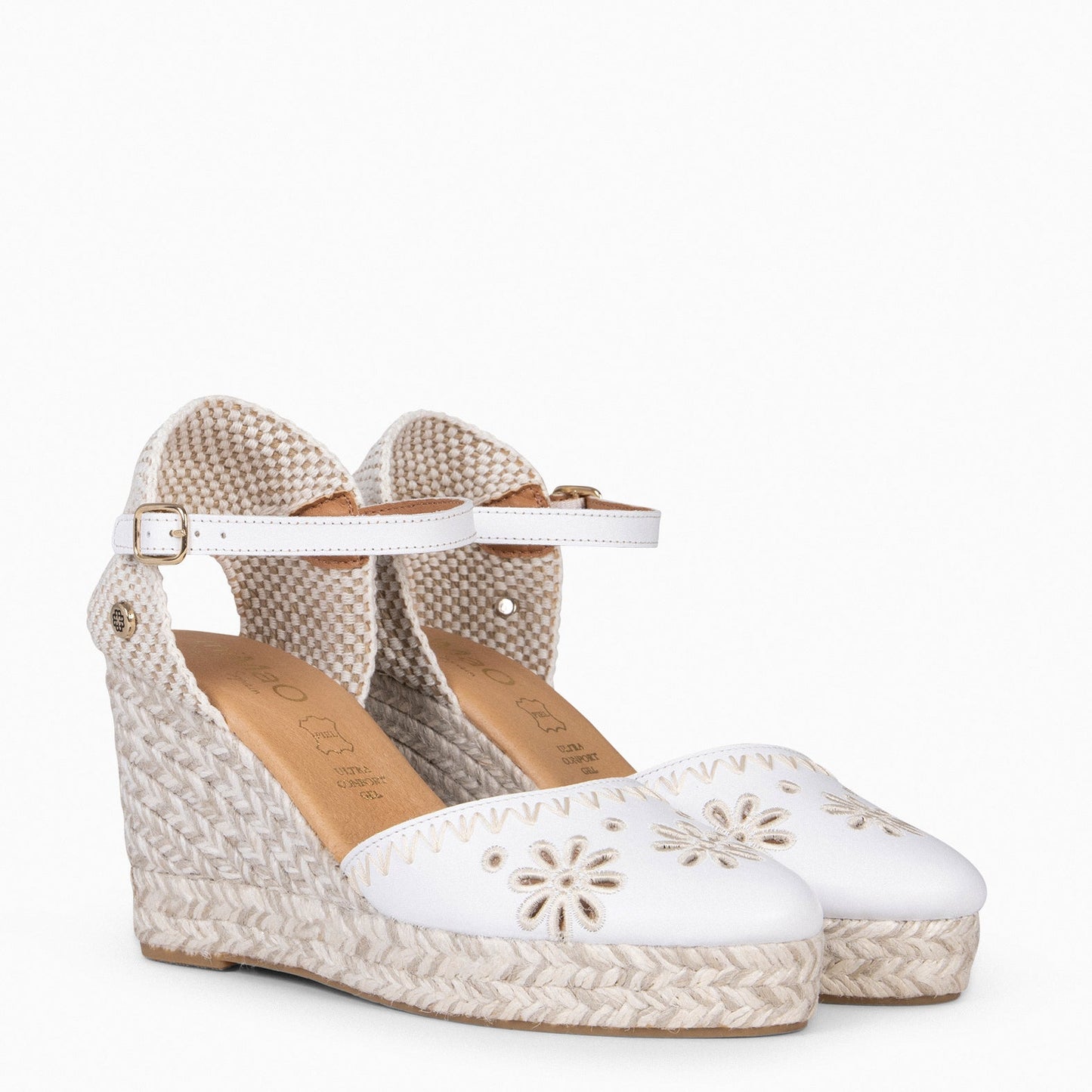 Casares - White Nappa Espadrilles
