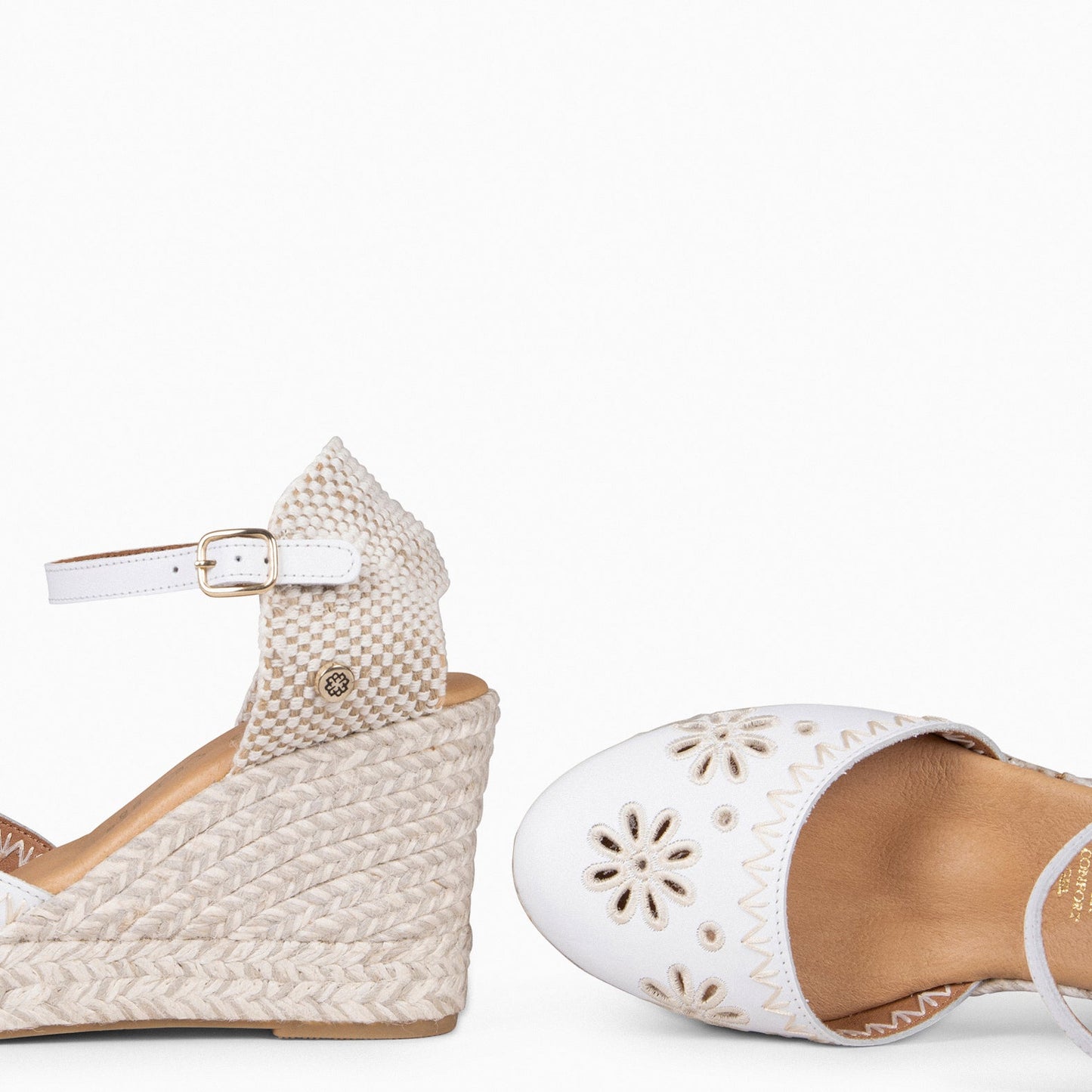 Casares - White Nappa Espadrilles