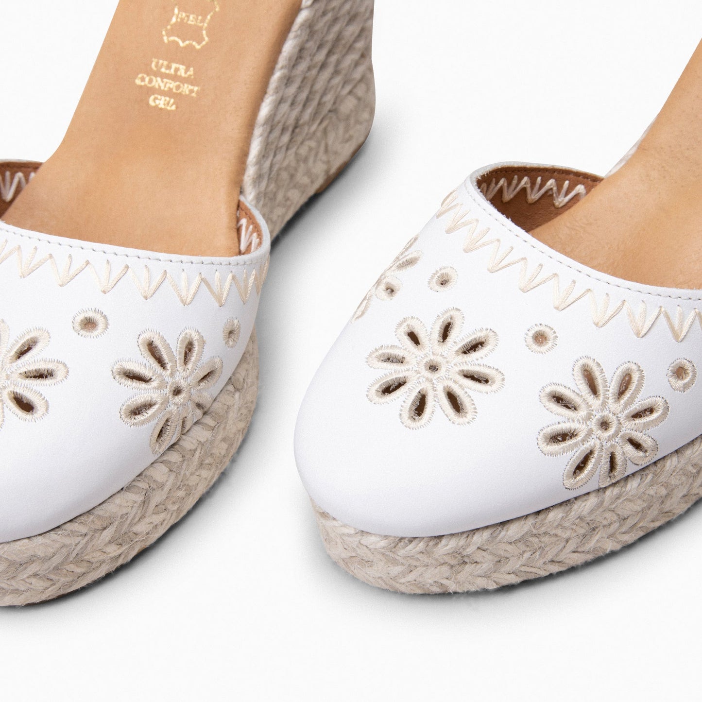 Casares - White Nappa Espadrilles
