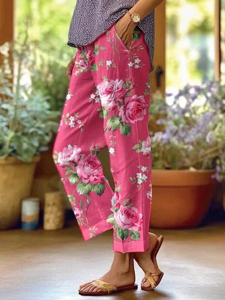 Lilah | Casual Floral Trousers
